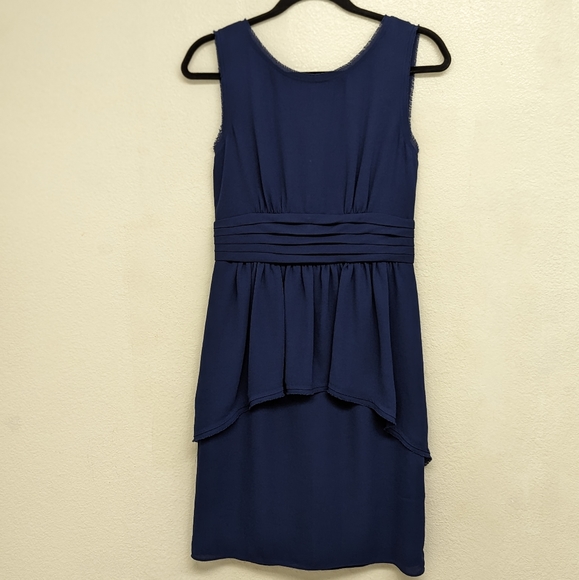 BCBGMaxazria Peplum Sleeveless Mini Dress - Picture 3 of 7